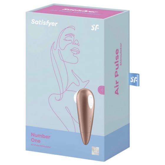 Satisfyer 1 Waterproof Air-Pulse Clitoral Stimulator (Brown)