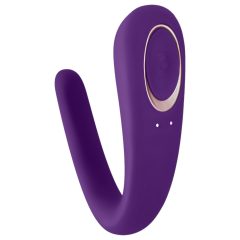   Satisfyer Double Classic - waterproof, rechargeable partner vibrator (purple)