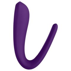   Satisfyer Double Classic - Waterproof Rechargeable Couple's Vibrator (Purple)