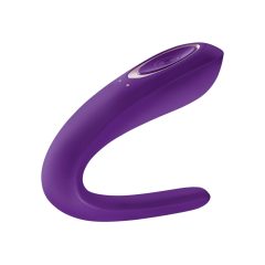   Satisfyer Double Classic - Waterproof Rechargeable Couple's Vibrator (Purple)