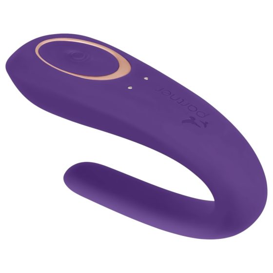 Satisfyer Double Classic - Waterproof Rechargeable Couple's Vibrator (Purple)