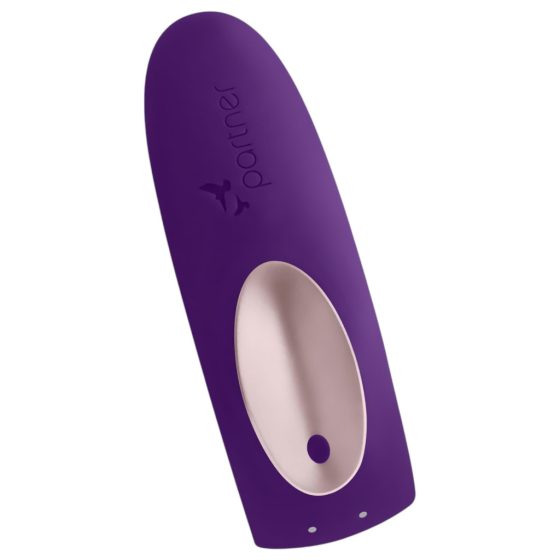 Satisfyer Double Plus Remote - Wireless Rechargeable Couples Vibrator (Purple)