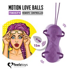   FEELZTOYS Twisty - Wireless, Waterproof, Rotating Vibrating Egg (Purple)