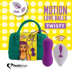   FEELZTOYS Twisty - Wireless, Waterproof, Rotating Vibrating Egg (Purple)