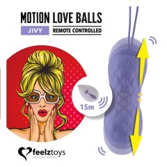 FEELZTOYS Jivy - Thrusting Vibrating Egg (Purple)