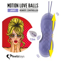   FEELZTOYS Jivy - remote-controlled thrusting vibrating egg (purple)