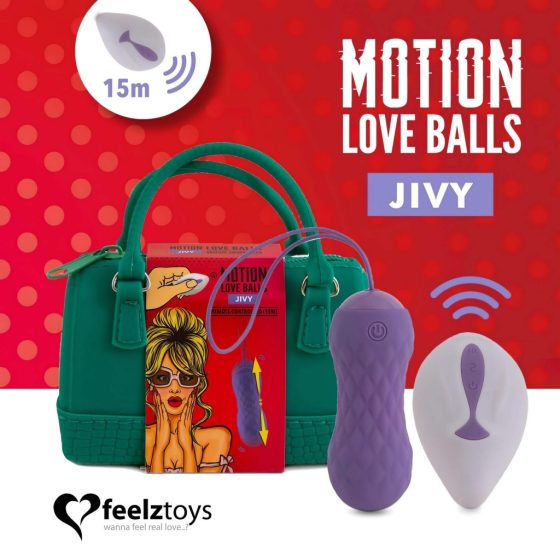 FEELZTOYS Jivy - Thrusting Vibrating Egg (Purple)