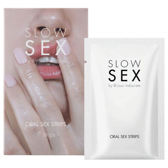 Slow Sex - Edible Oral Sex Sheets - Mint (7 pcs)