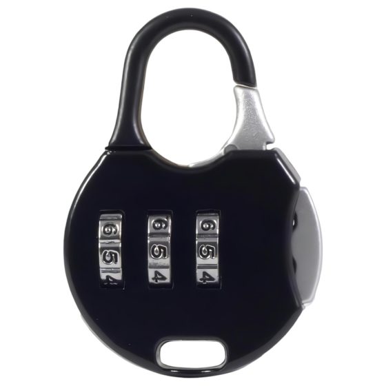 LOCK A WILLY - Silicone Penis Cage with Padlock (Black)