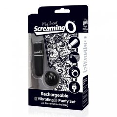   Screaming O MySecret - Rechargeable, Wireless Vibrating Thong - Black (S-L)