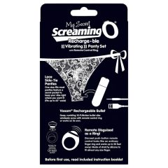   Screaming O MySecret - Rechargeable, Wireless Vibrating Thong - Black (S-L)