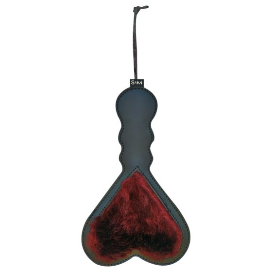 S&M - Short Heart Paddle (Red-Black)