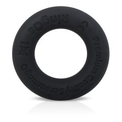 Screaming O Ritz - silicone penis ring (black)