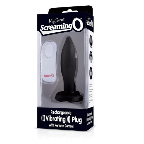 Rechargeable Radio Anal Vibrator (Black)