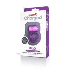   Screaming O BigO - Rechargeable Starry Vibrating Cock Ring (Purple)