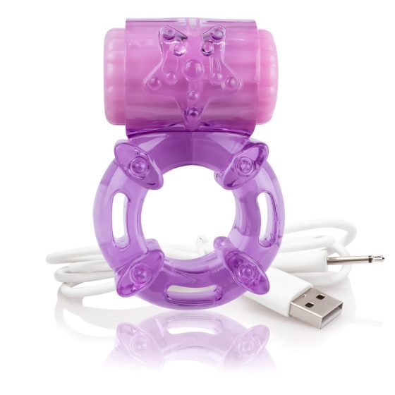 Screaming O BigO - Rechargeable Starry Vibrating Cock Ring (Purple)