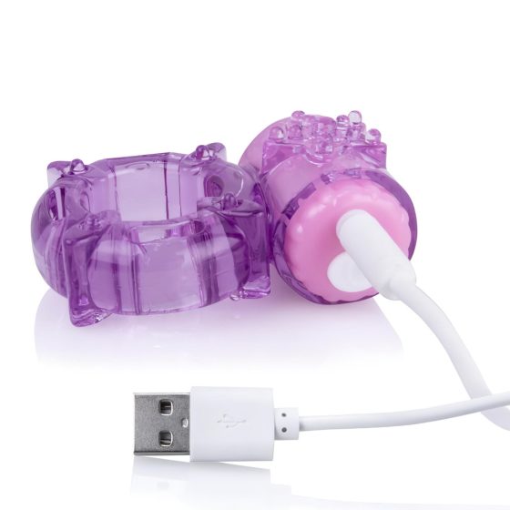 Screaming O BigO - Rechargeable Starry Vibrating Cock Ring (Purple)