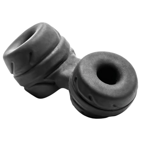 SilaSkin Cock Ring and Ball Stretcher (Black)