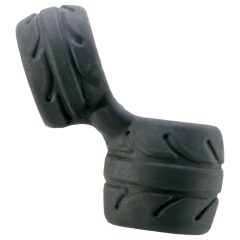 SilaSkin Cock Ring and Ball Stretcher (Black)