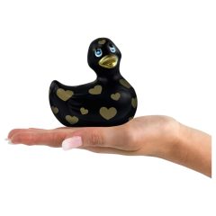   Duckie Romance 2.0 - Waterproof Clitoral Vibrator (Black-Gold)