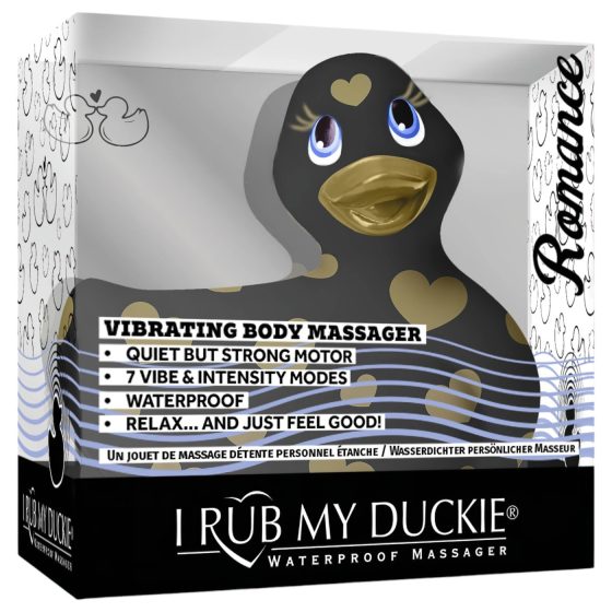 My Duckie Romance 2.0 - Clitoral Vibrator (Black-Gold)