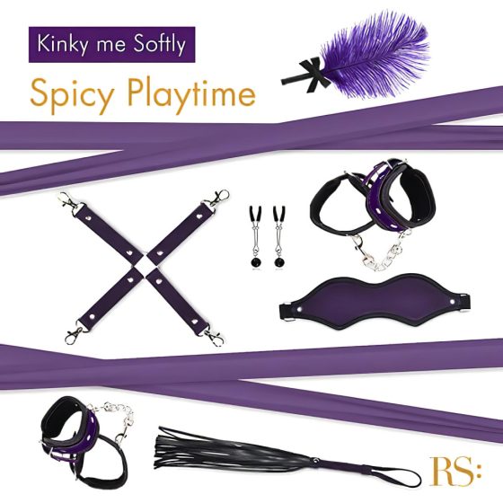 RS Soiree Kinky Me Softly - Purple BDSM Bondage Set (7 Pieces)