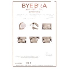 Bye Bra A-C - Invisible Breast Lift Tape - Pink (3 Pairs)