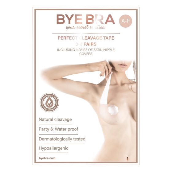 Bye Bra Perfect A-F - Invisible Breast Lift Tape - Nude (6 Pairs)