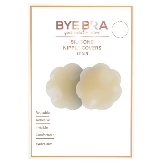 Bye Bra - flower nipple covers - natural (2 pack)