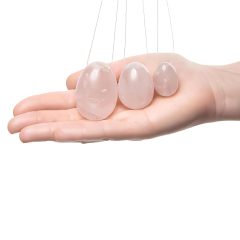 La Gemmes Yoni - jade egg set - rose quartz (3 pieces)