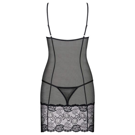 Obsessive Alluria - Lace Nightwear with Thong (Black)