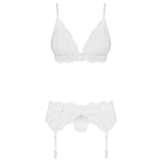 Obsessive 810-SEG-2 - Lace Lingerie Set (White)