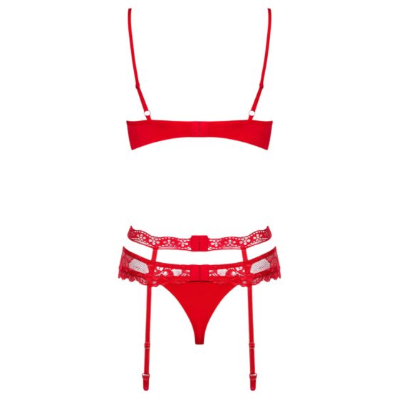 Obsessive Heartina - Lingerie Set (Red)