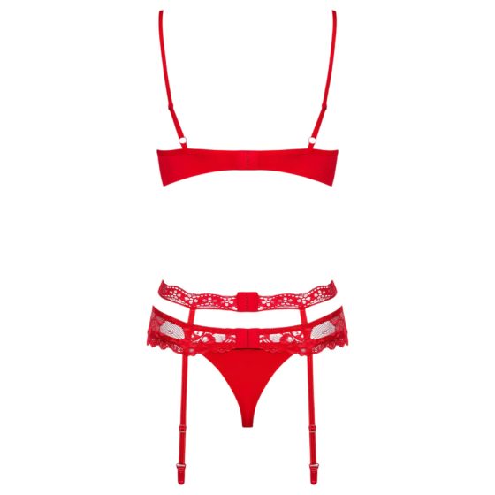 Obsessive Heartina - Lingerie Set (Red)