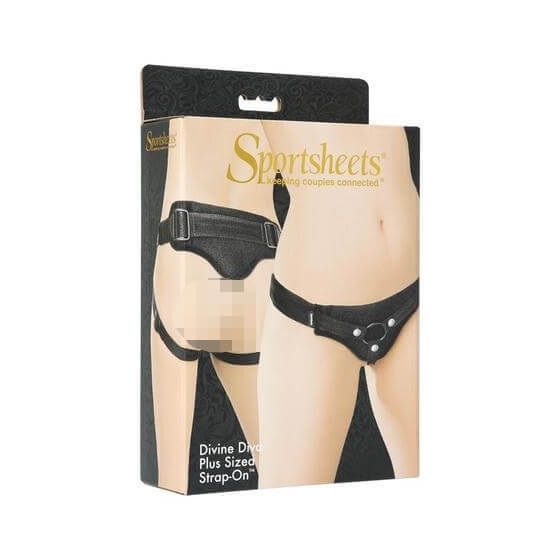 Sportsheets Plus Size - universal bottom for attachable products (black)