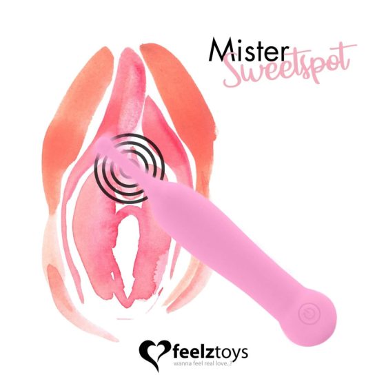 FEELZTOYS Mister Sweetspot - Rechargeable, Waterproof Clitoral Vibrator (Pink)