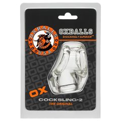   OXBALLS Cocksling 2 - penis ring and ball stretcher ring (transparent)