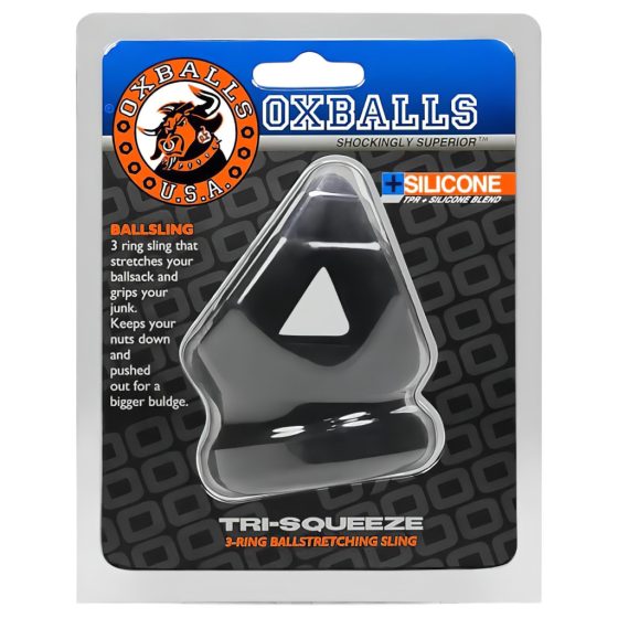 OXBALLS Tri-Squeeze - Penis Ring (Black)