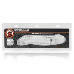 OXBALLS Muscle - Ribbed Penis Sleeve (Clear)