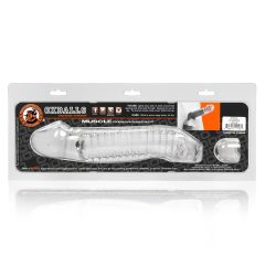 OXBALLS Muscle - Ribbed Penis Sleeve (Clear)