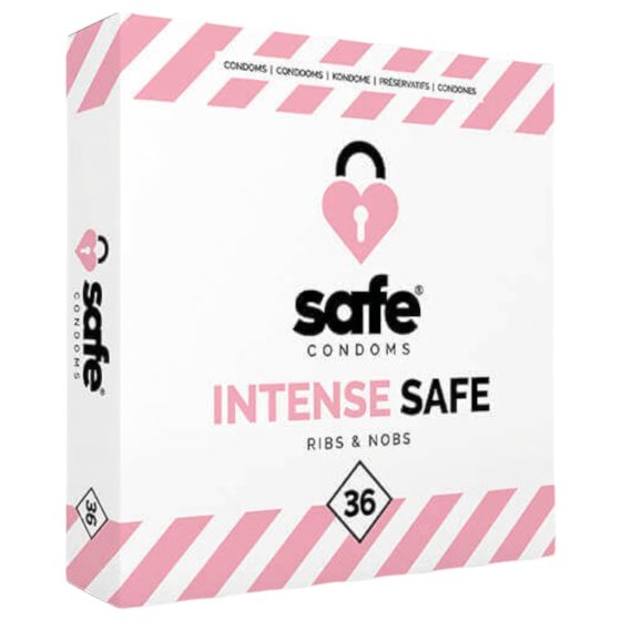 Intense Safety - Ribbed and Dotted Condoms (36 pack)