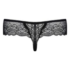 Obsessive Miamor - Gemstone Women's Lace Thong (Black)