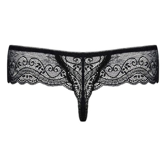 Obsessive Miamor - Gemstone Women's Lace Thong (Black)