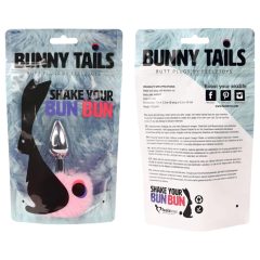   FEELZTOYS Bunny Tails - Metal Anal Dildo with Bunny Tail (Silver-Pink)