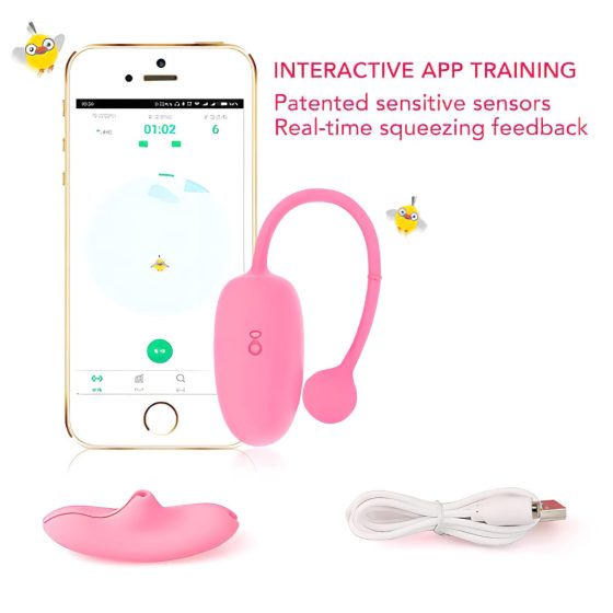 Magic Motion Kegel Coach - Smart Rechargeable Vibrating Kegel Ball (Pink)