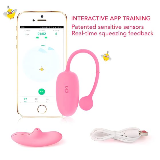 Magic Motion Kegel Coach - Vibrating Ben Wa Ball (Pink)