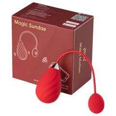   Magic Motion Sundae - smart, rechargeable vibrating egg (red)