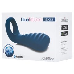   OHMIBOD Bluemotion Nex 3 - smart, rechargeable vibrating penis ring (blue)