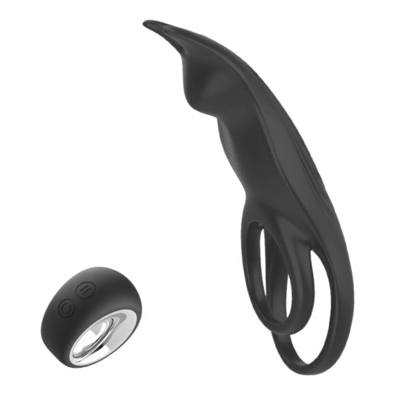 Aixiasia Hoody B - Battery-Powered, Radio Penis Ring (Black)