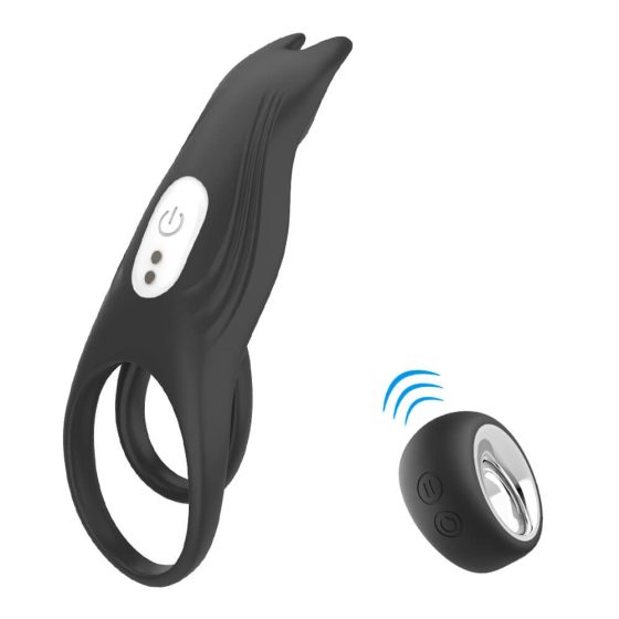 Aixiasia Hoody B - Battery-Powered, Radio Penis Ring (Black)